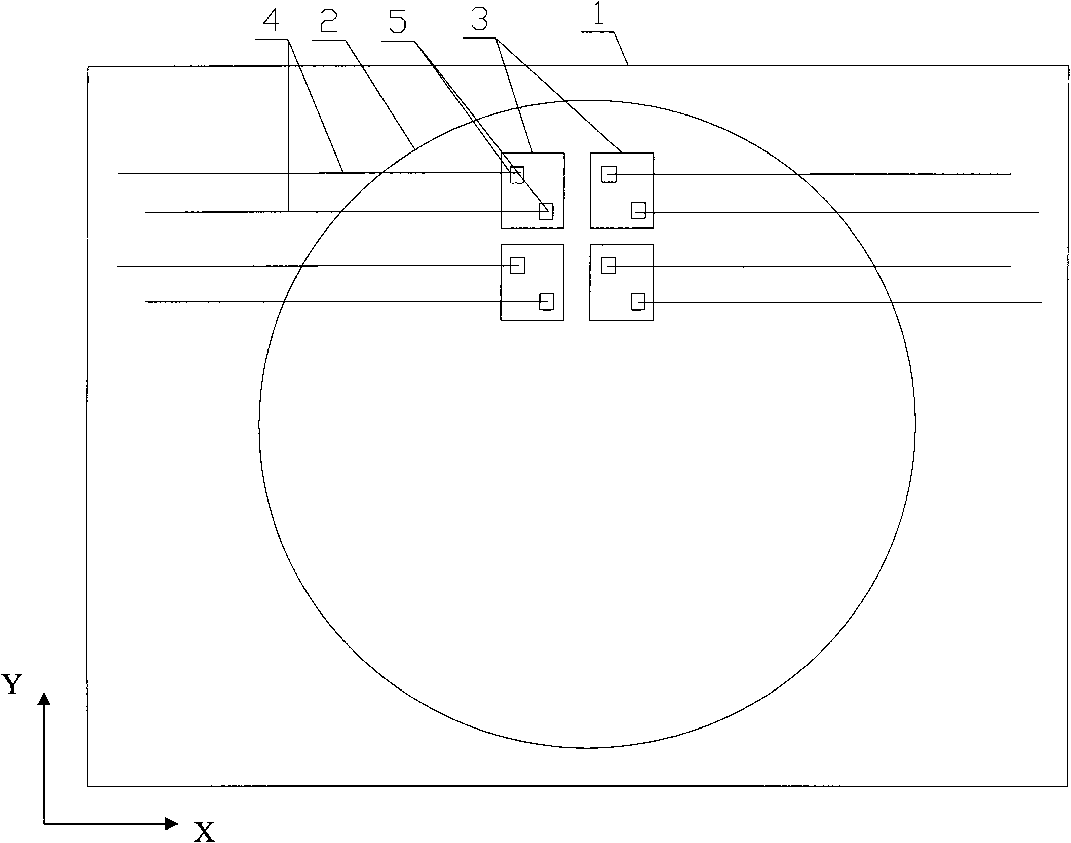 RFID high-frequency chip four-channel test device and method