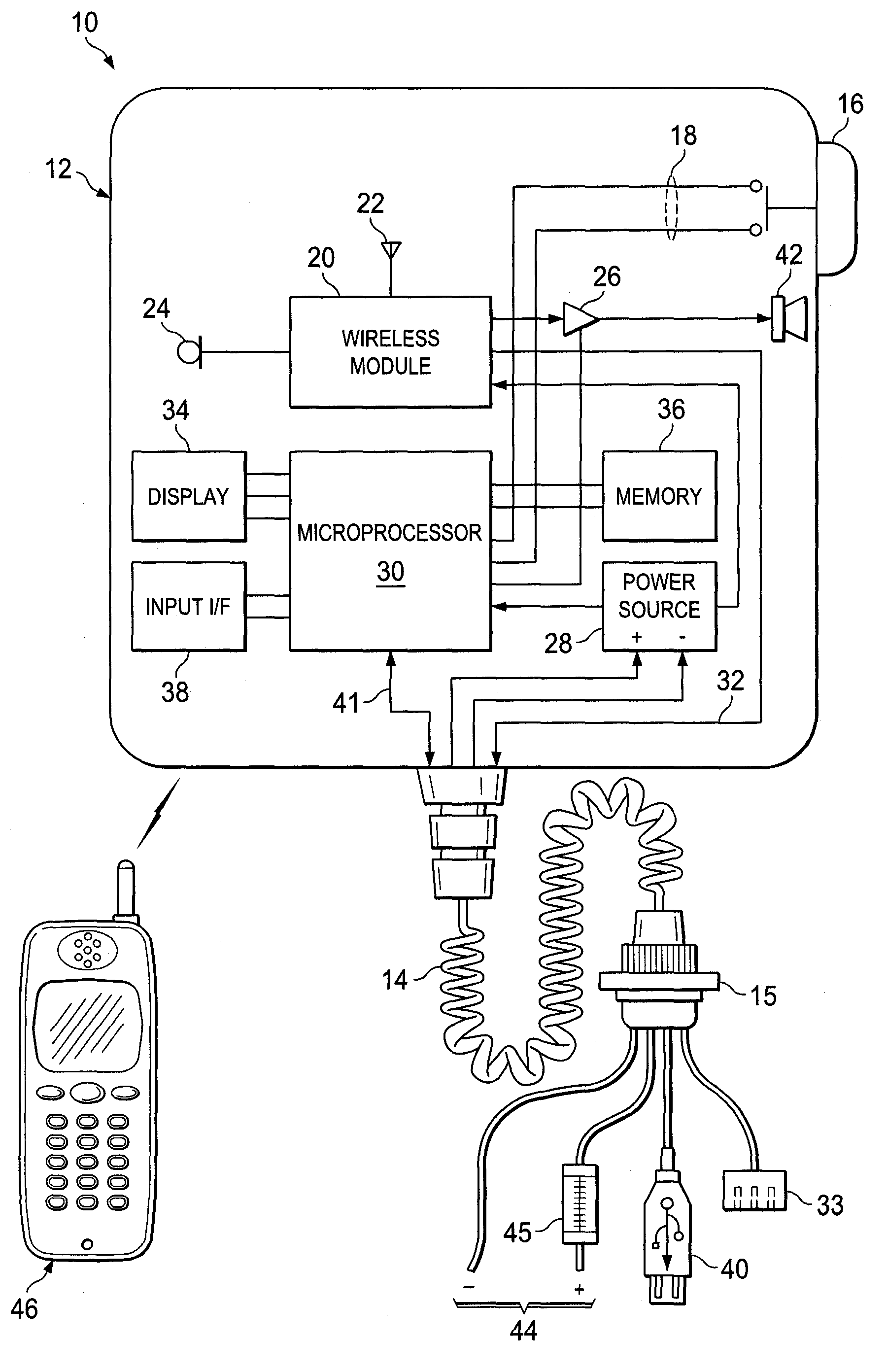 Marine communication device with wireless cellular telephone connectivity