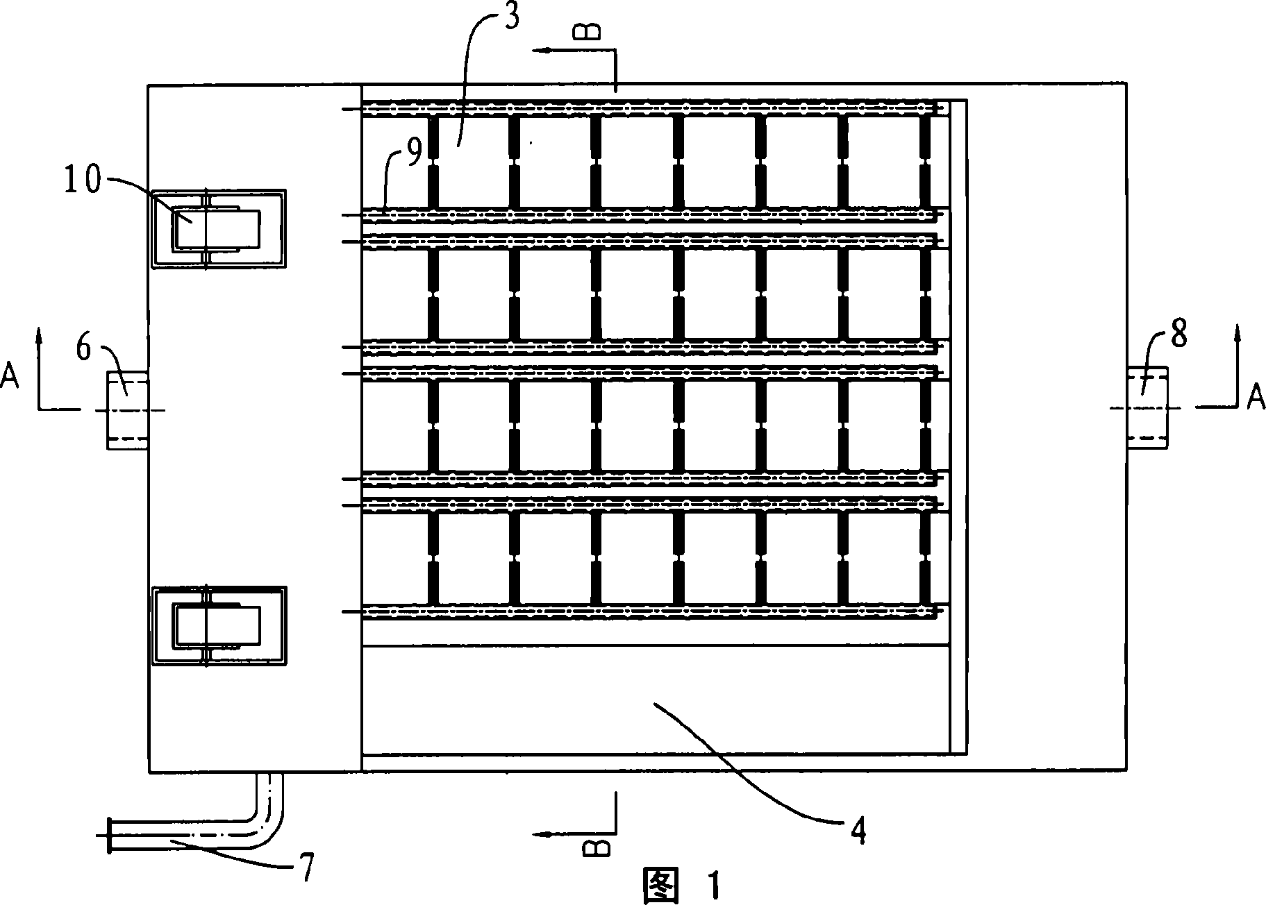 Device for desulfurization and recovery of seawater by industrial flue gas