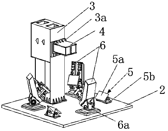 Multi-plane complex load loading test system and test method for spatial structure