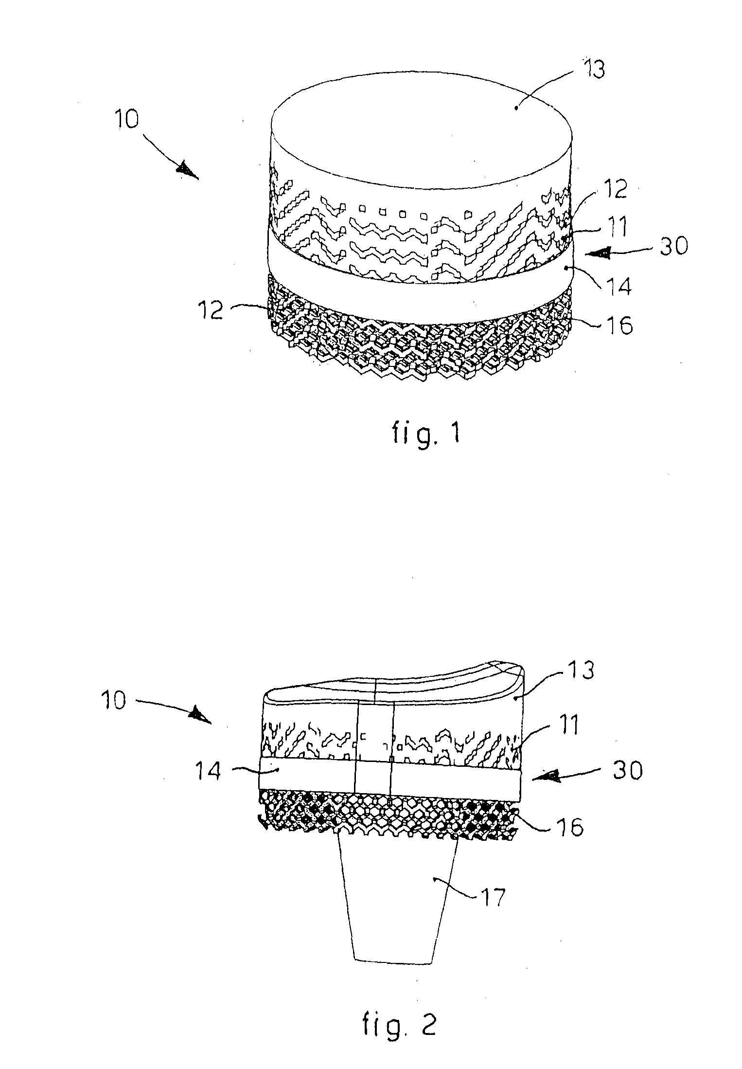 Integrated prosthetic element