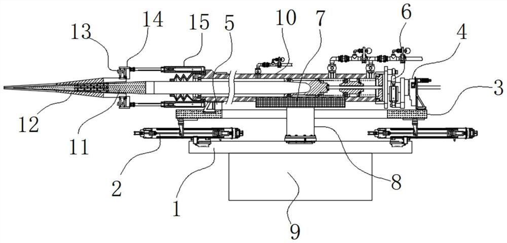 Multi-mode onboard rock hydraulic splitting machine