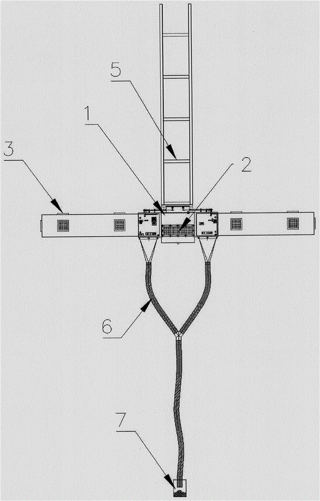 Blowing and inhaling type welding fume dust removal system