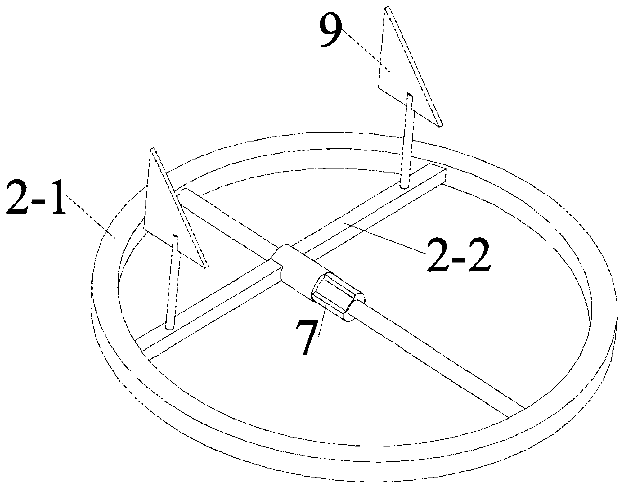 A kind of wind power pond aeration device and aeration method thereof