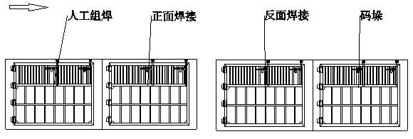 Semitrailer hinged-door production line