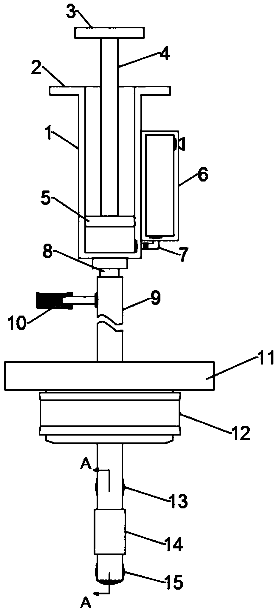 Respiratory medicine nursing drug dosing device