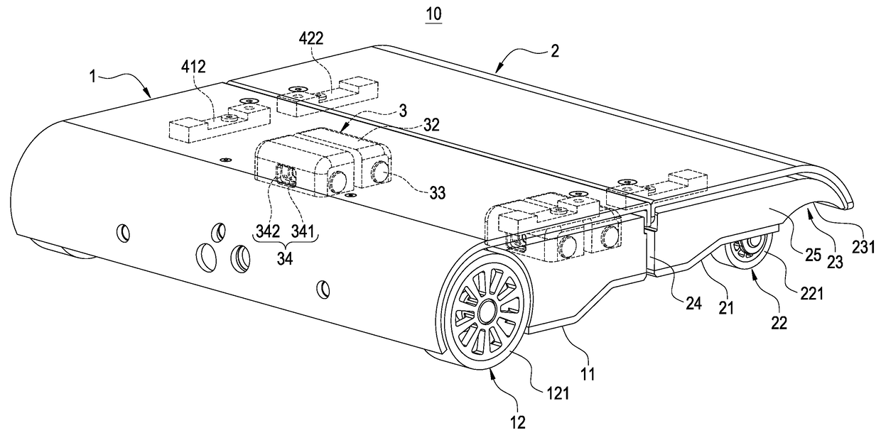 Electric skateboard with hinge mechanism