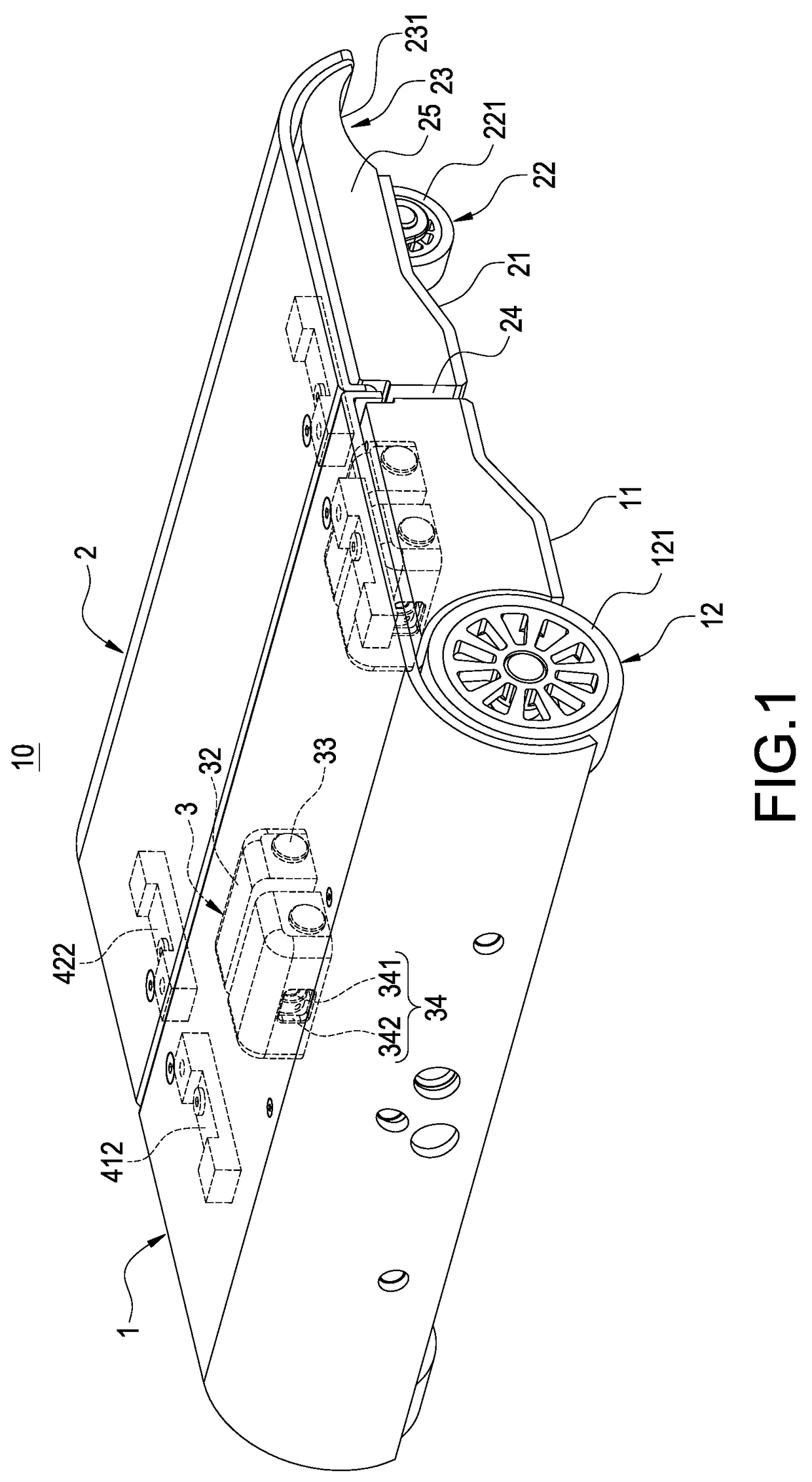 Electric skateboard with hinge mechanism