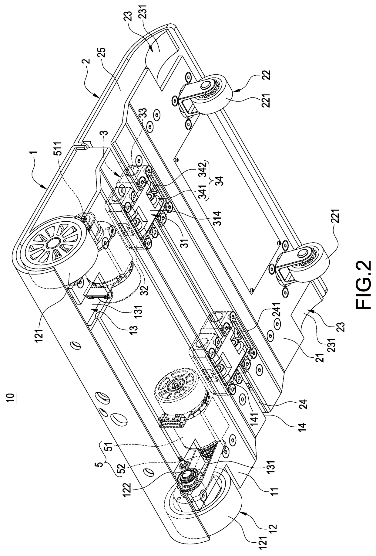 Electric skateboard with hinge mechanism