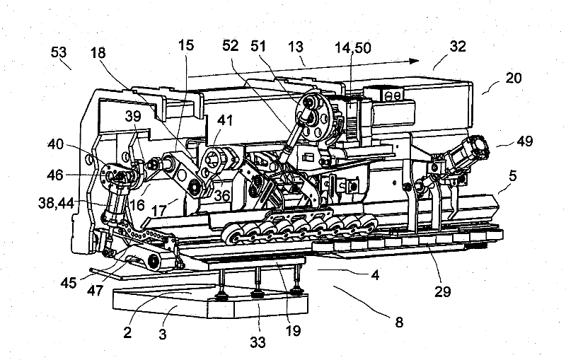 Device and method for fitting valve bags