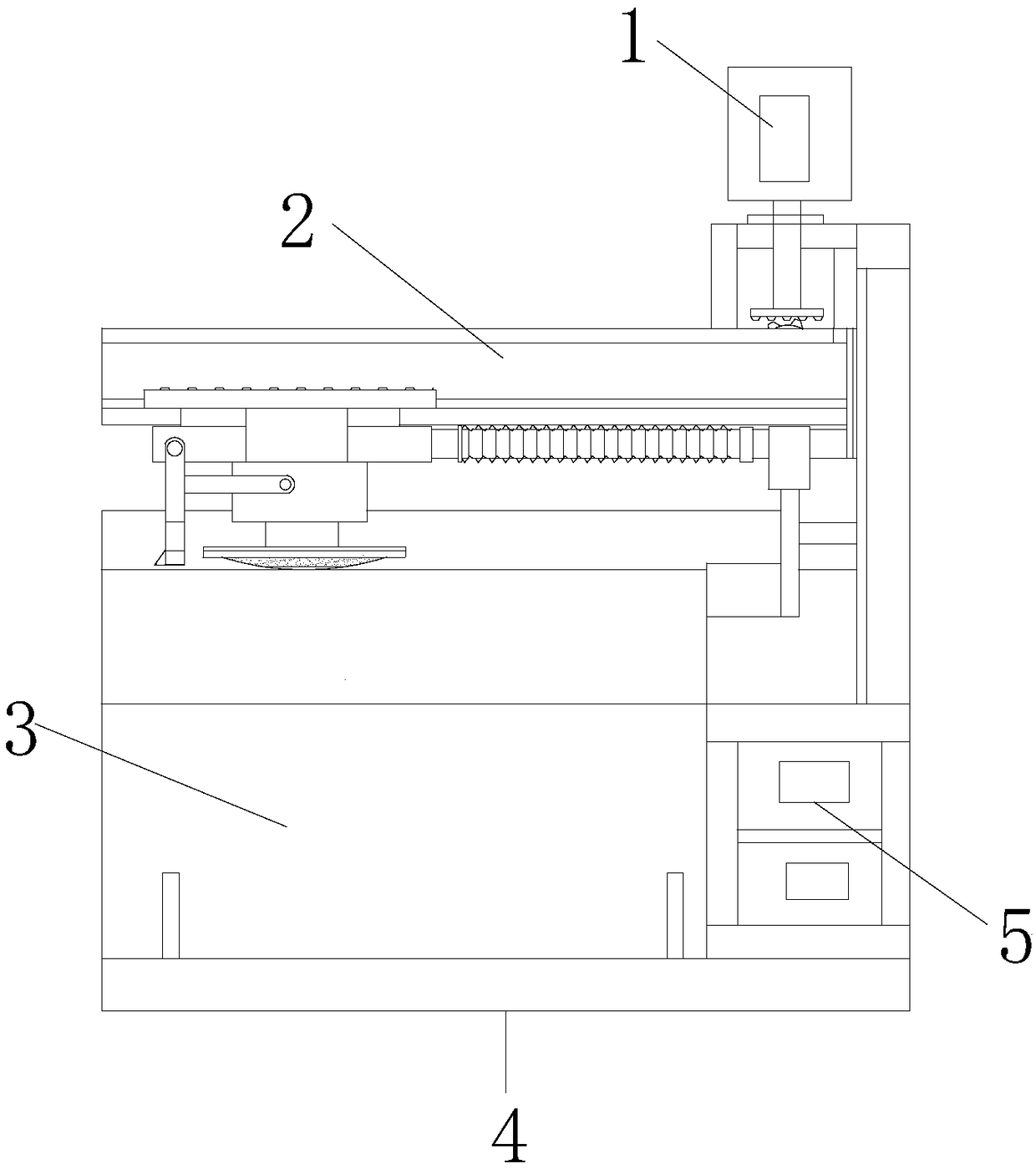 Tree annual ring sample polishing device by using cutters and convex surface type grinding wheel phased scraping