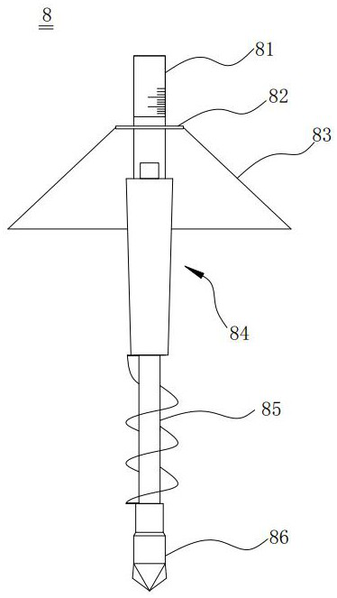 Rock exploration sampling device