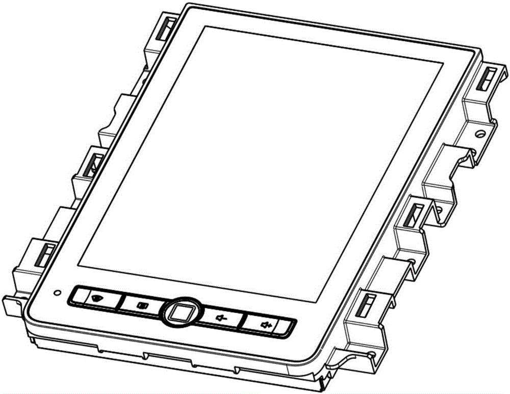 Locating tool for assembly of automobile navigation screen module