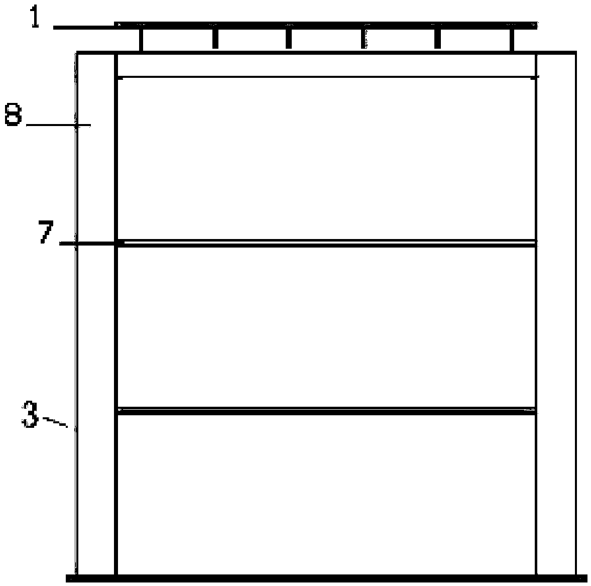 Wall type viscous damper