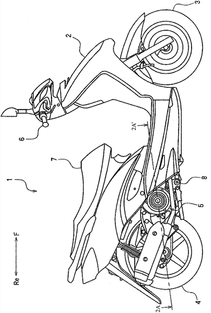 Air-cooling type internal combustion engine and saddled vehicle having the same