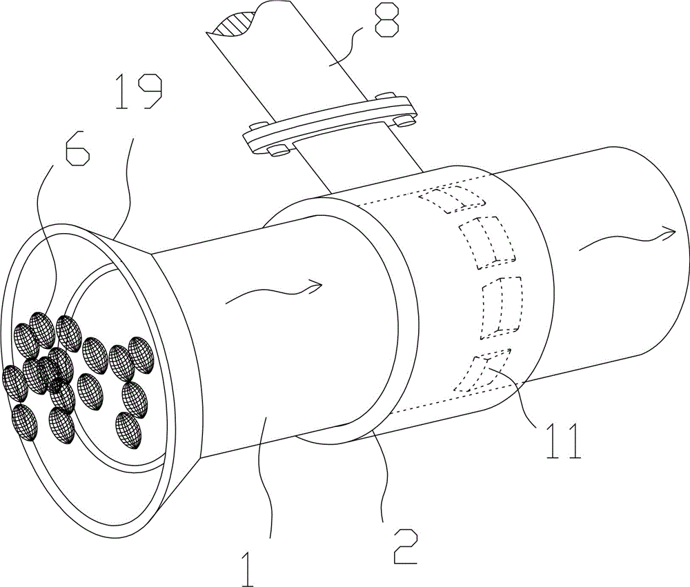 Air-water dual-purpose packing plug-flow device