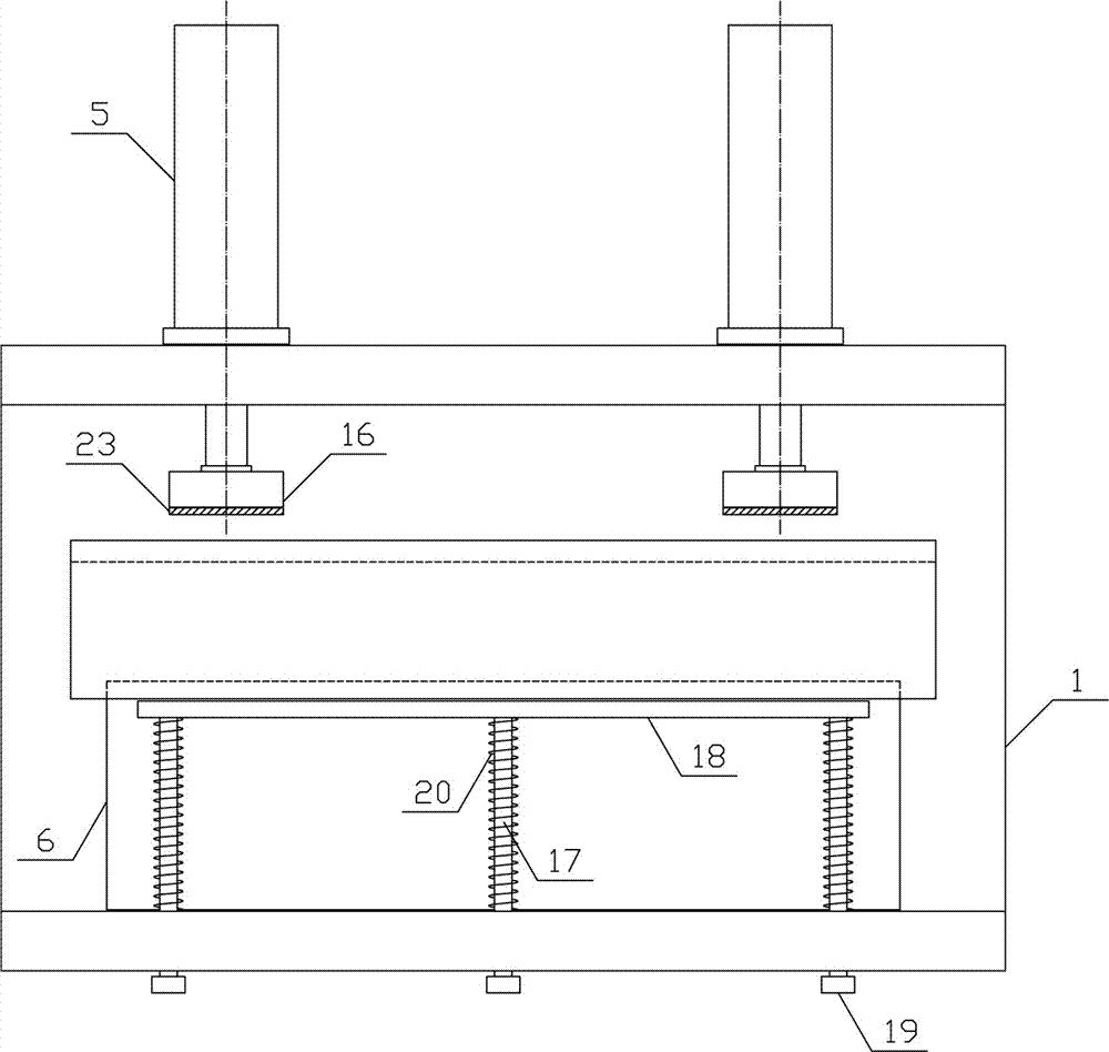 Aluminum material punching mechanism