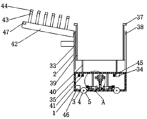 Garbage collection device capable of conveniently moving