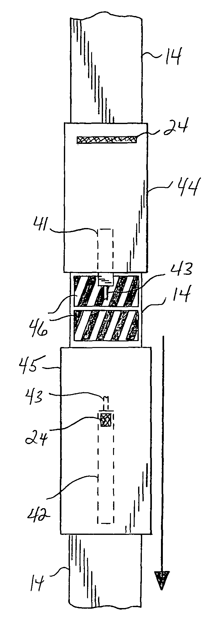 Lifting sling with excessive elongation warning indicator