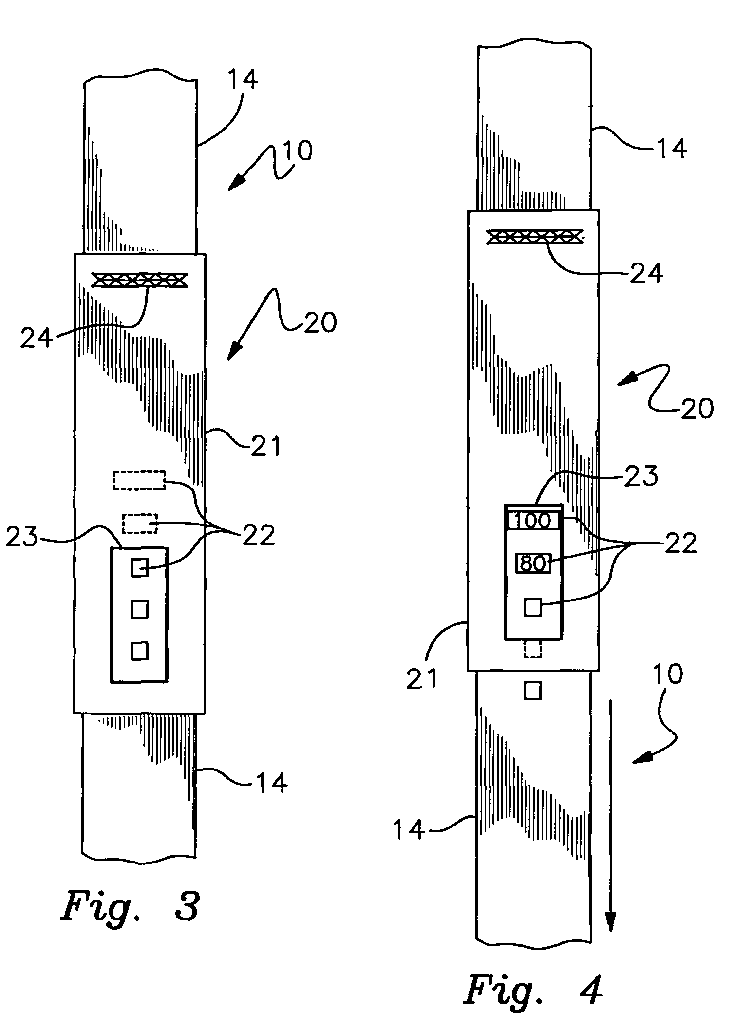 Lifting sling with excessive elongation warning indicator