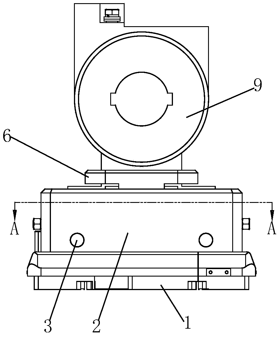 Clamping tool tray used for automatic verification line of transformer