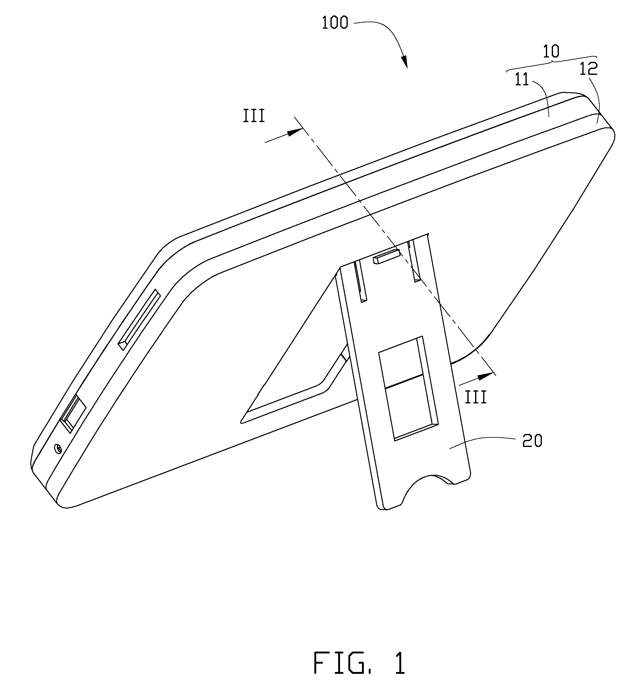 Electronic device having adjustable leg