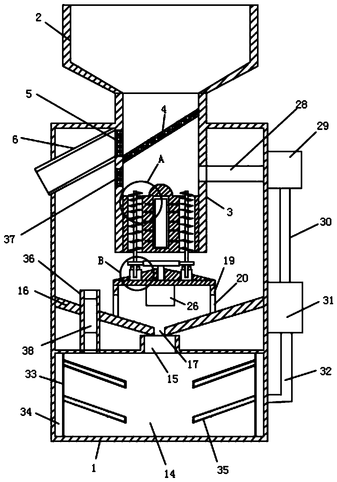 Uniform-heat energy-saving type grain dryer