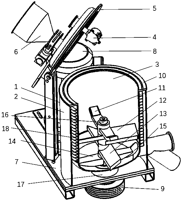 Molding powder bonding device