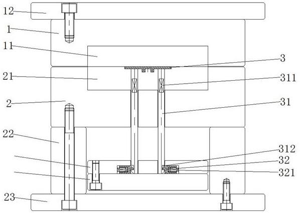 Injection mold with interchangeable ejector pin structure