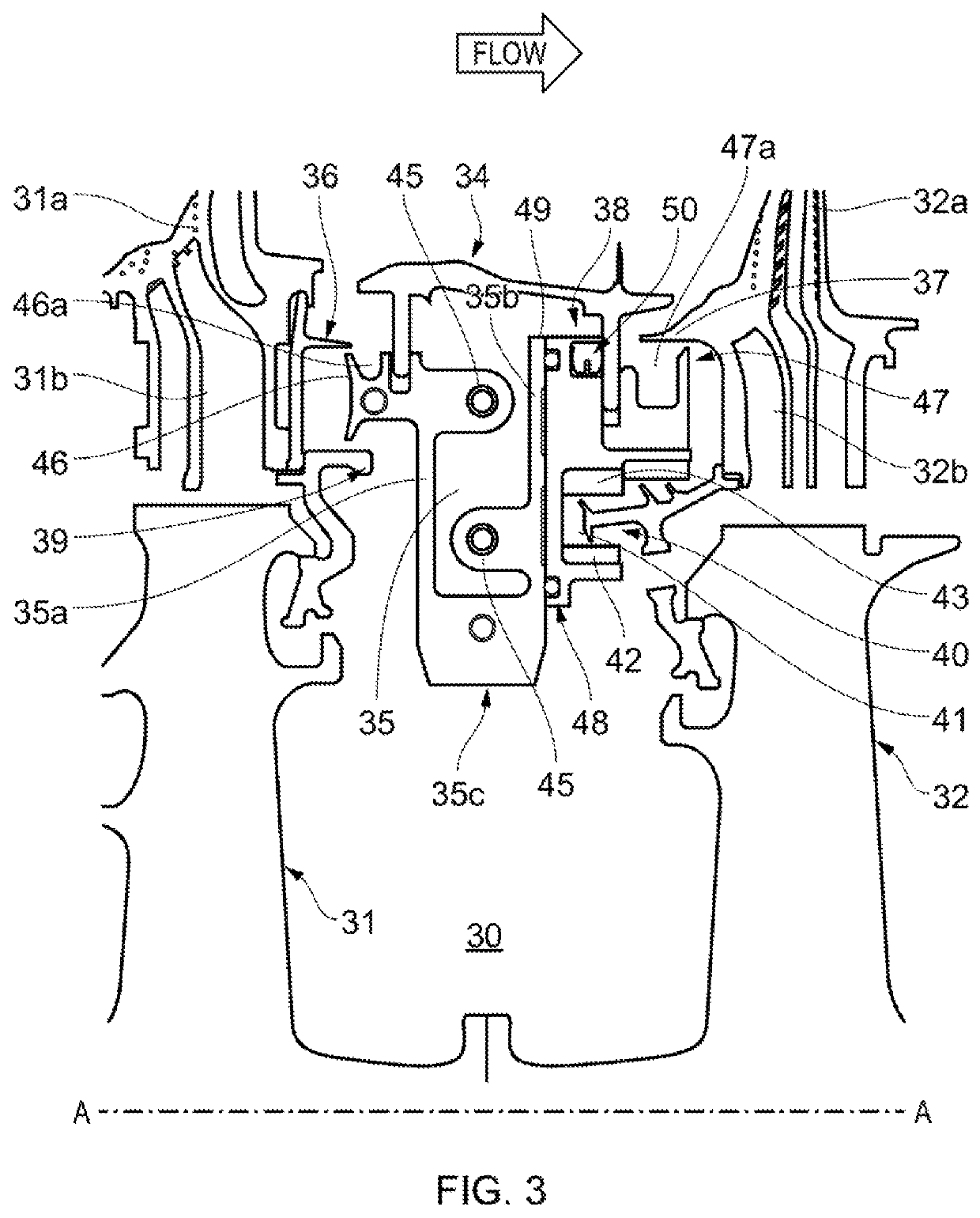 Inter-stage cooling for a turbomachine