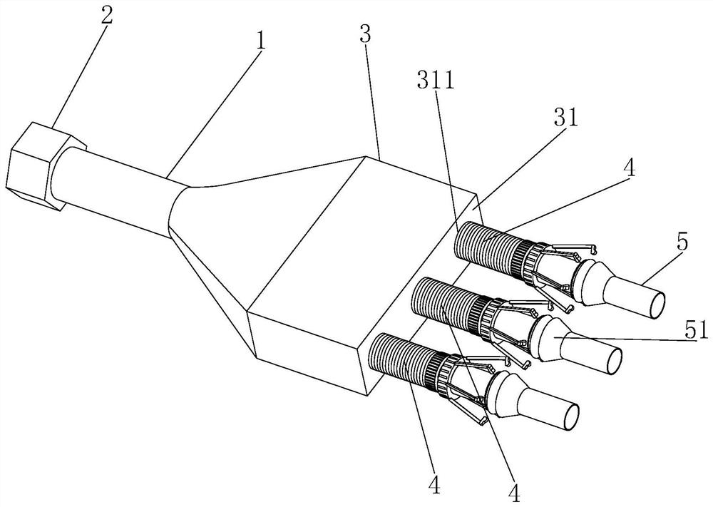 Adjustable hose connector