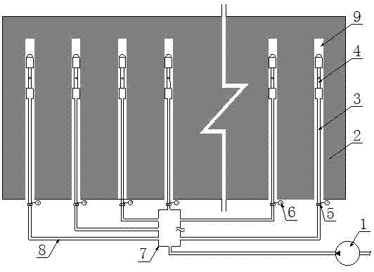 Retreating sectional type hydraulic cracking method