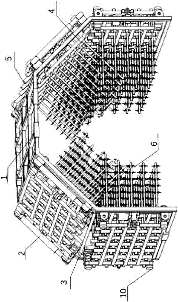 Flexible medlar-picking device with bionic-type structure