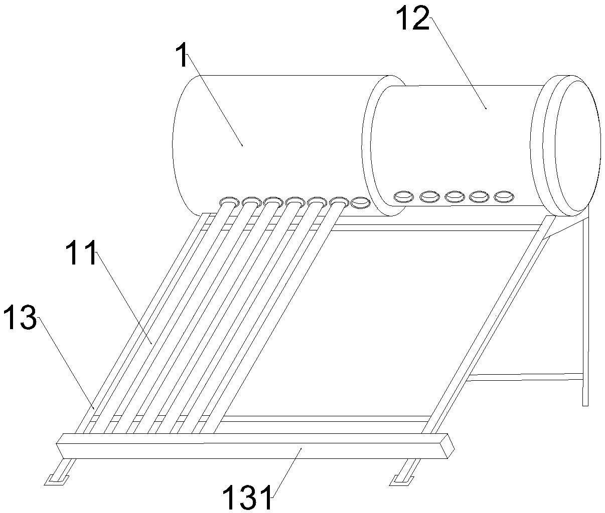 Solar water heater, energy-saving method, water injection method and heating method thereof