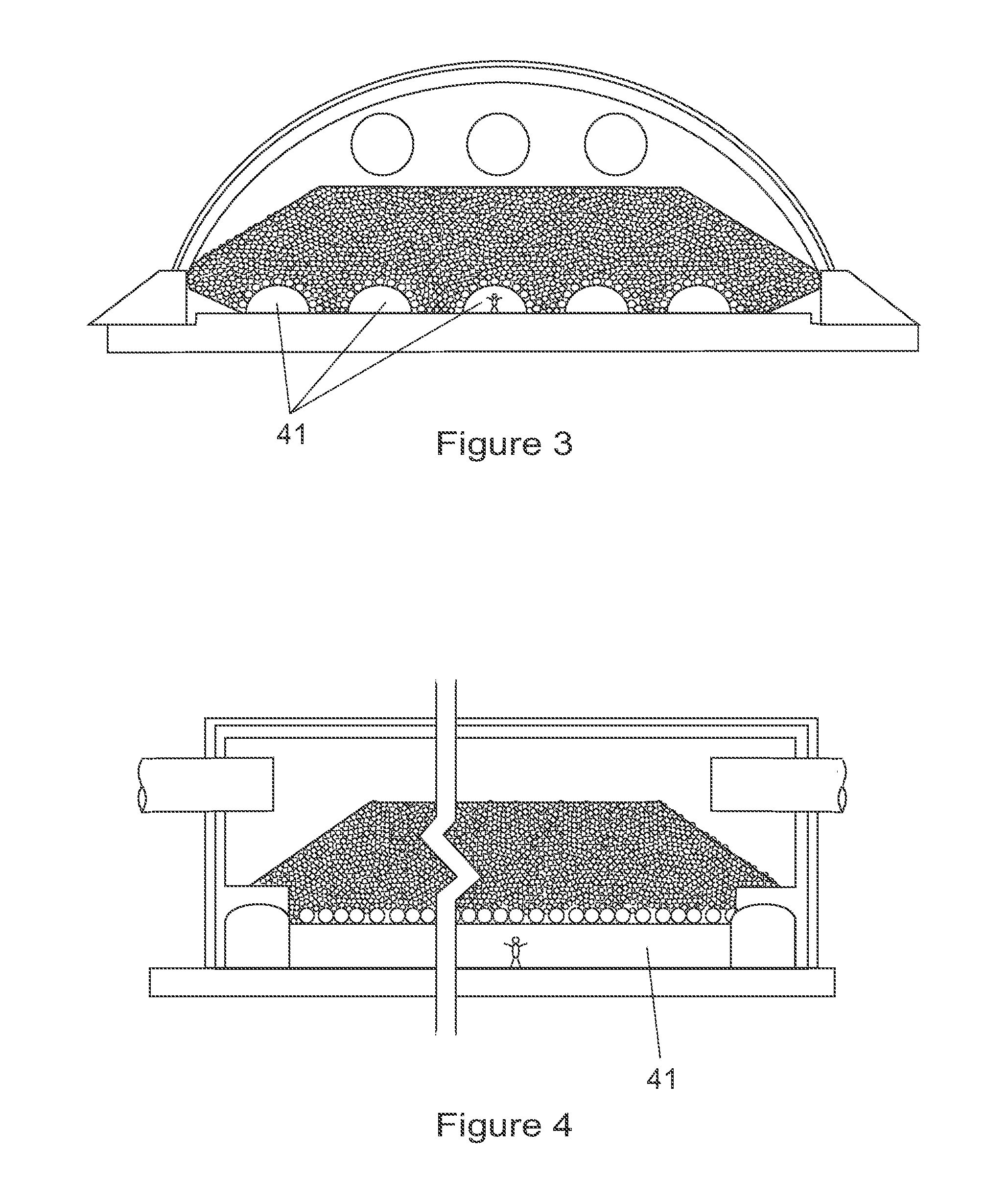 Packed rock bed thermal energy storage facility