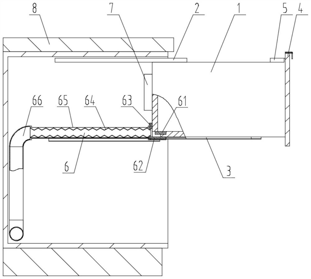 Drawer with dish washing function