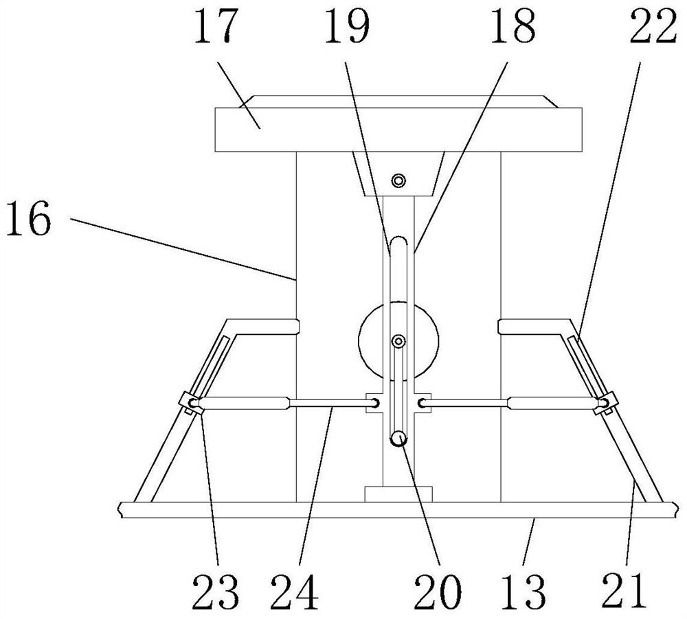 Sand and gravel screening device for swing bridge construction