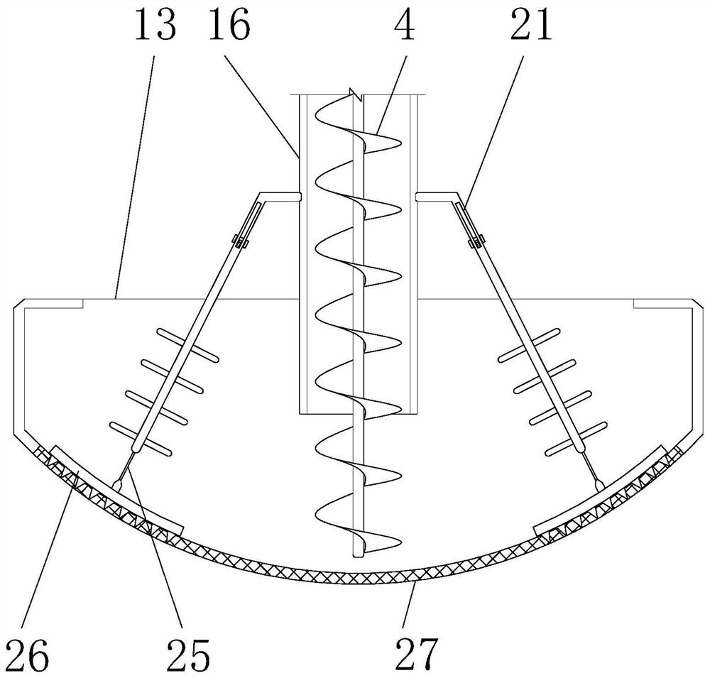 Sand and gravel screening device for swing bridge construction