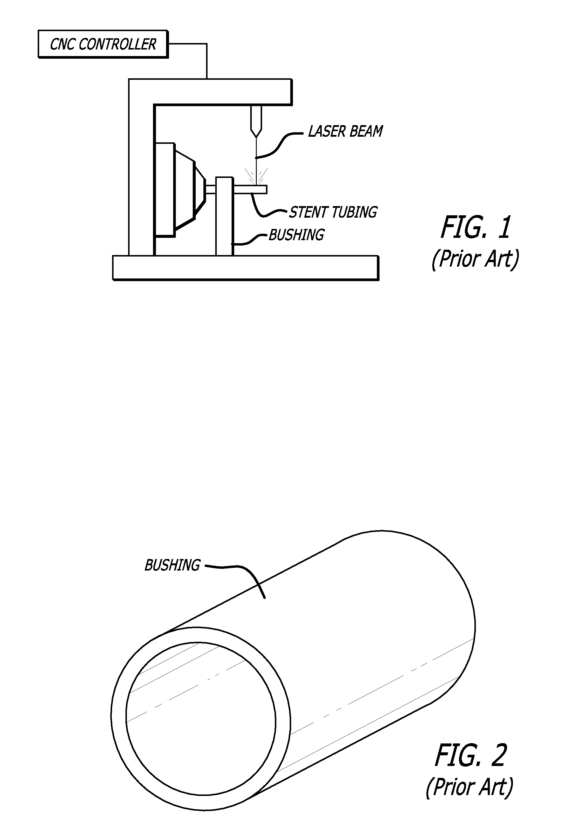 Fluid bearing to support stent tubing during laser cutting