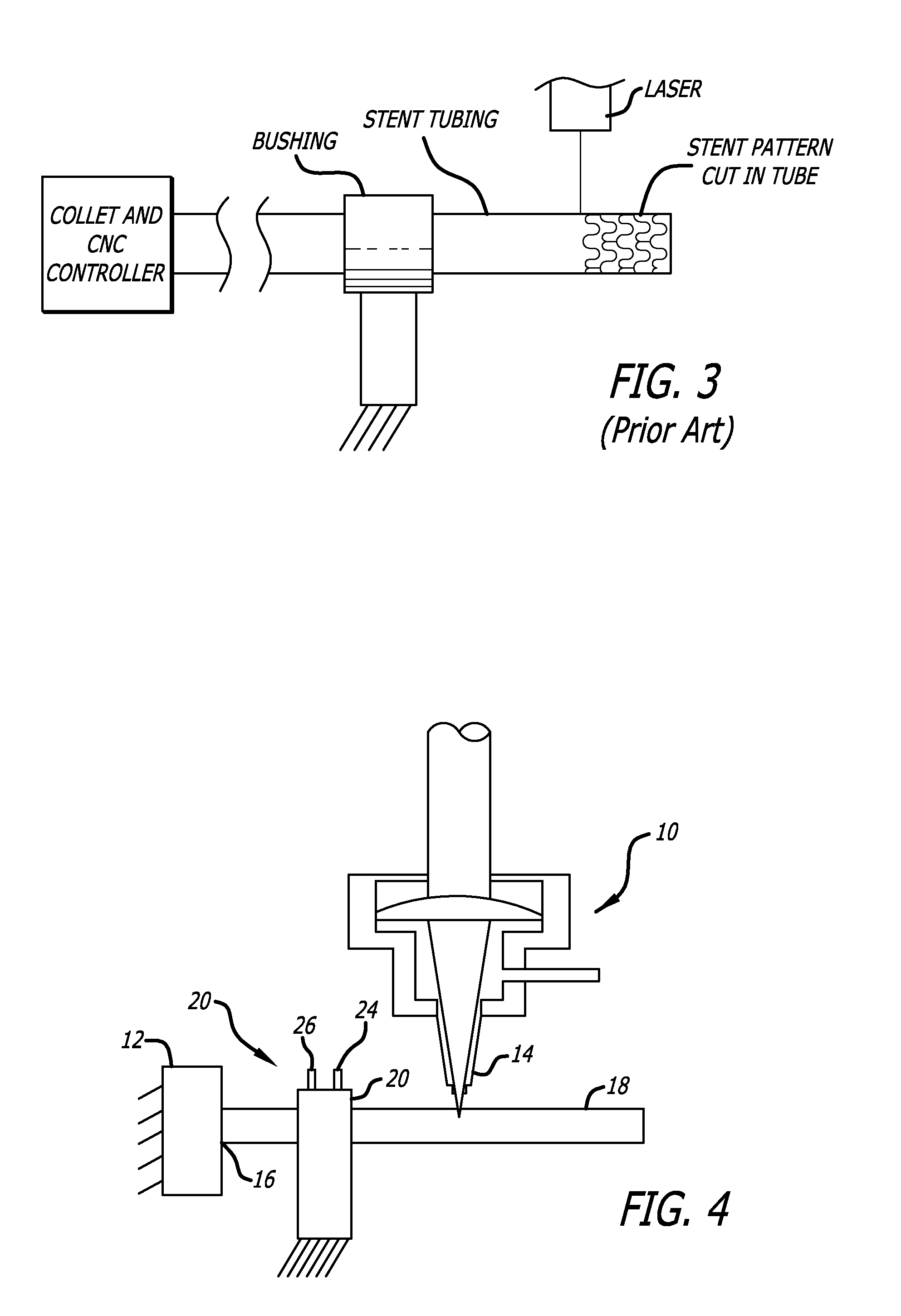 Fluid bearing to support stent tubing during laser cutting