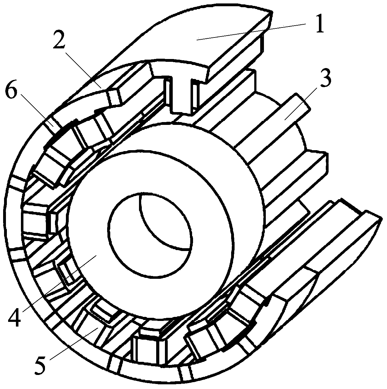 Permanent-magnet biased hybrid magnetic bearing switch reluctance motor