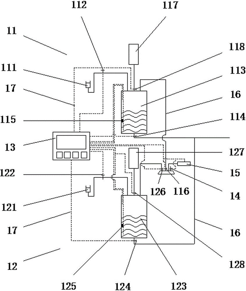 Large liquid measure constant pressure displacement indoor physical simulation experiment device