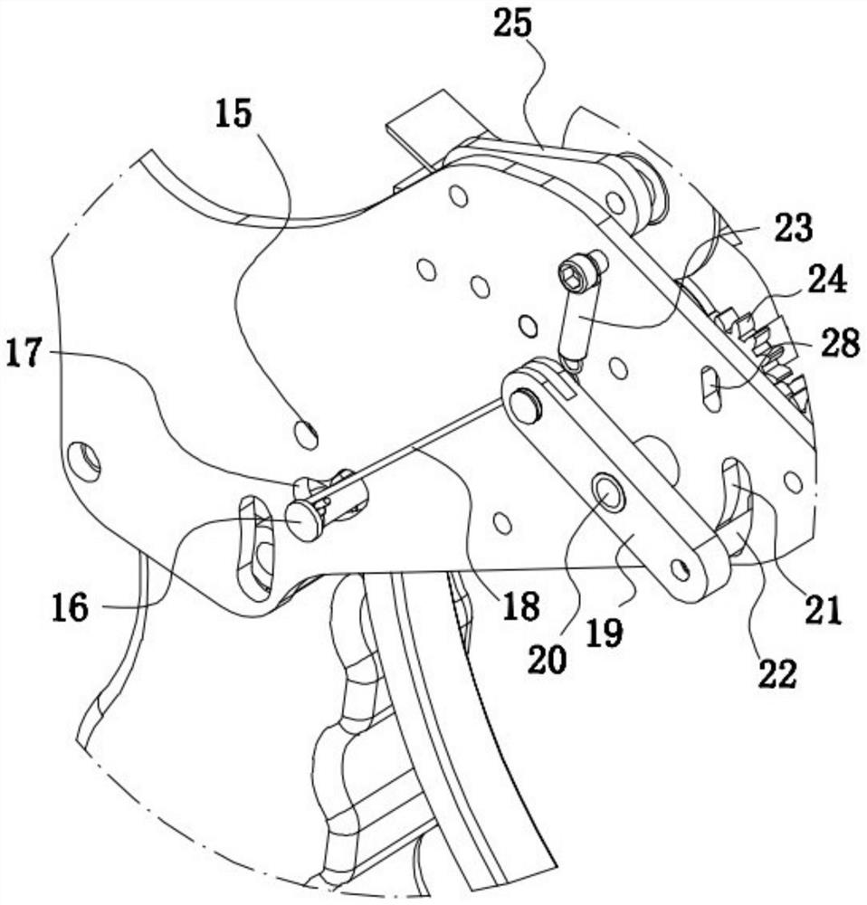 Adhesive tape sticking machine with pull-apart mechanism