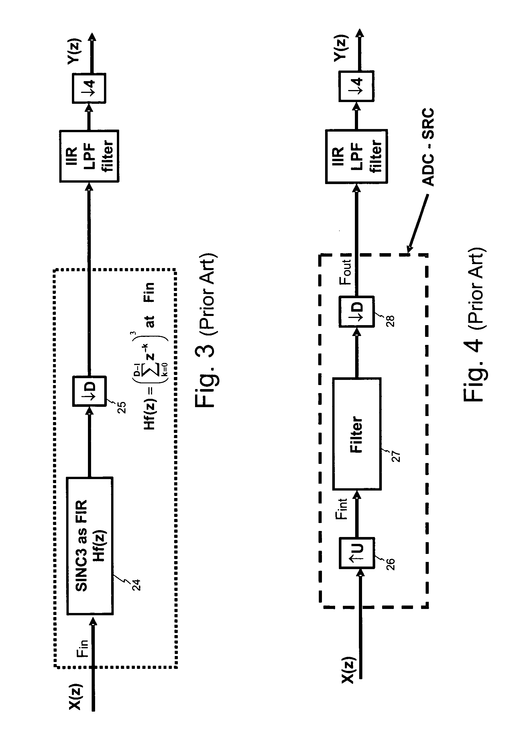 Sample rate converter for reducing the sampling frequency of a signal by a fractional number