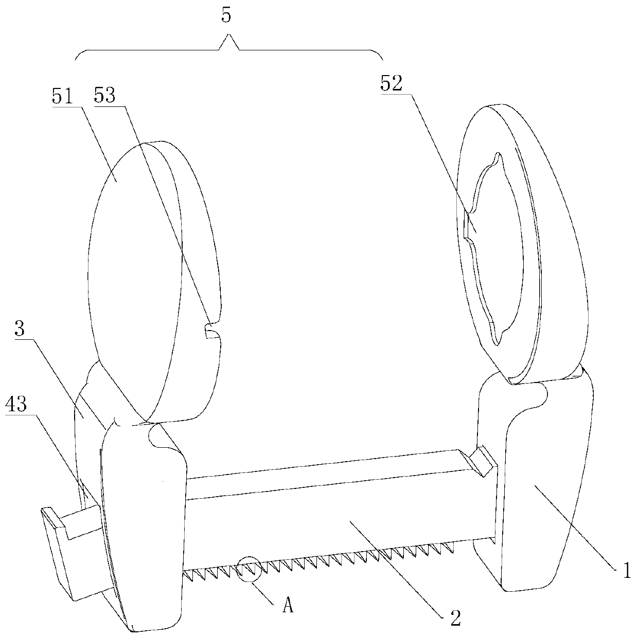 Elastic clamping-type blood oxygen monitoring probe fixing device and using method