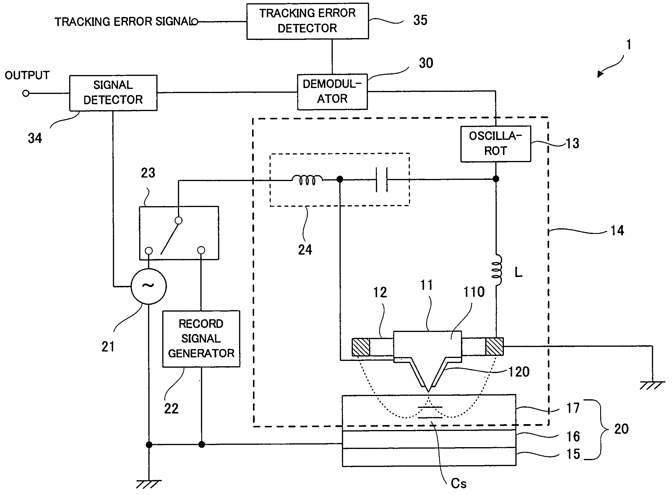 Recording/reproducing head, method of producing the same, recording apparatus and reproducing apparatus