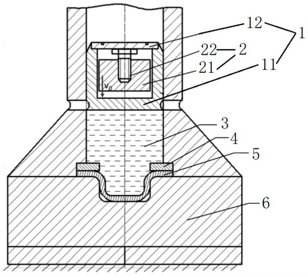 Compound impact body, impact hydraulic formation equipment and impact hydraulic formation method