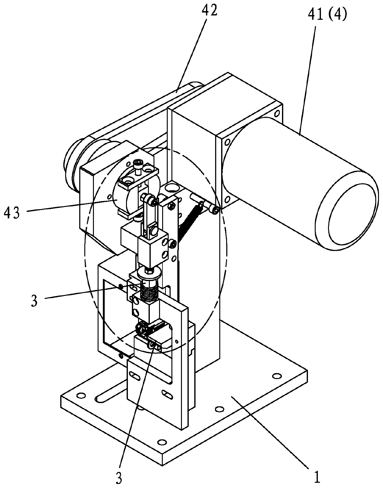 Loose core sheet riveting device