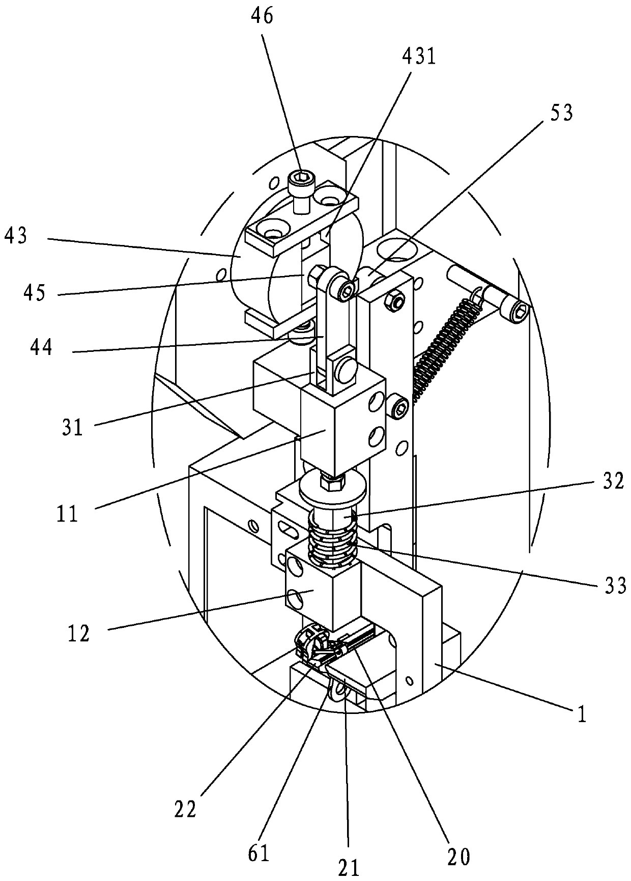 Loose core sheet riveting device