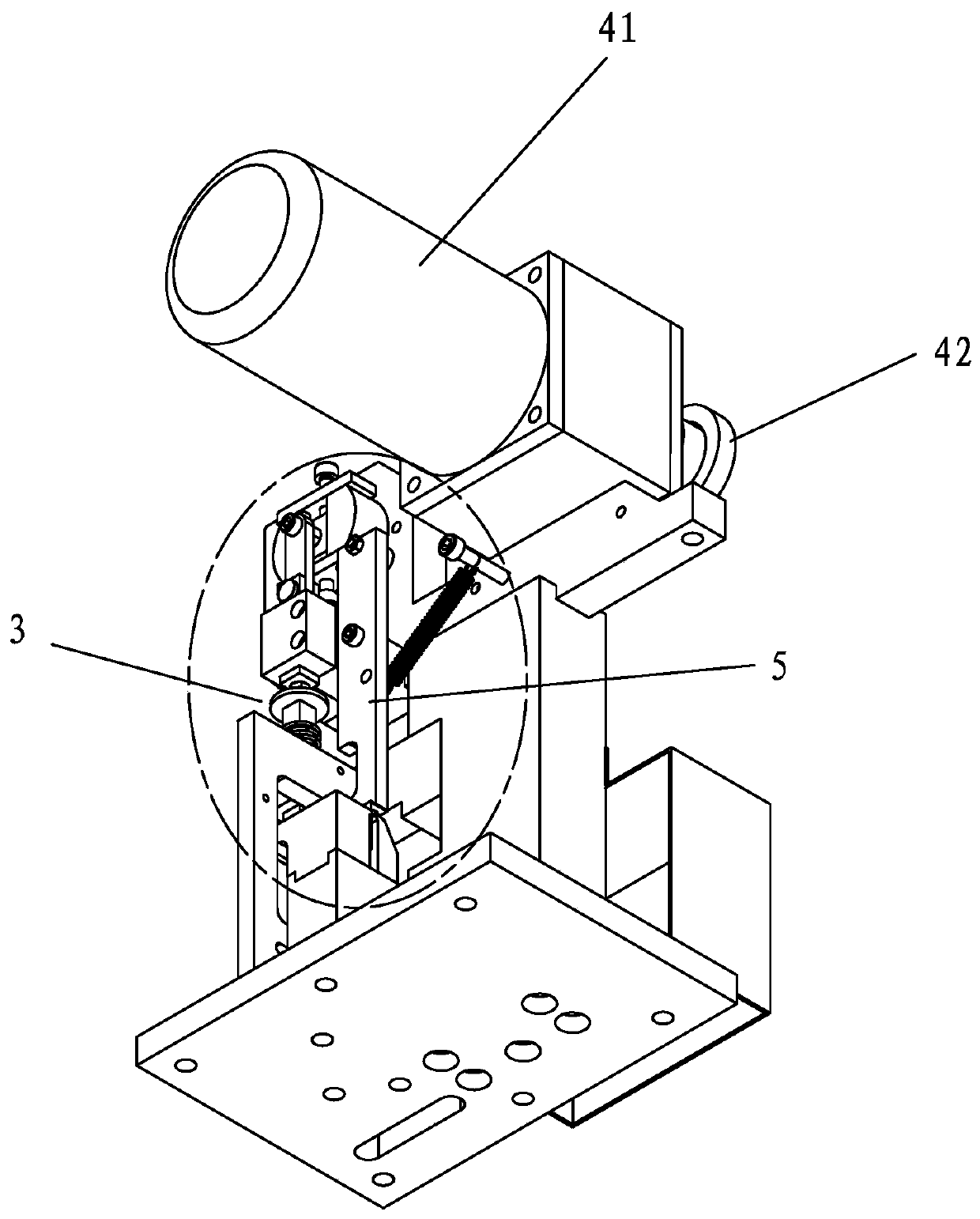 Loose core sheet riveting device